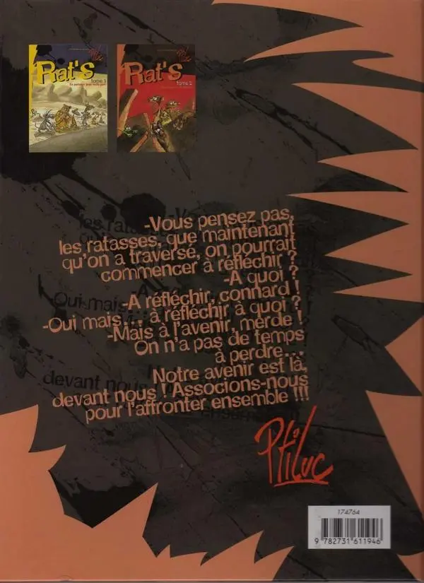 Verso de l'album Rat's Tome 2 Quand pousse le bitume