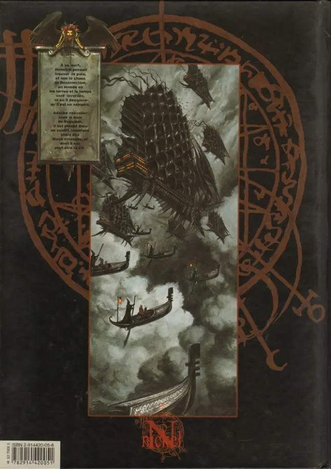 Verso de l'album Requiem Chevalier Vampire Tome 4 Le bal des vampires