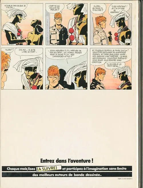 Verso de l'album Les Scorpions du Désert Tome 2 Un fortin en Dancalie