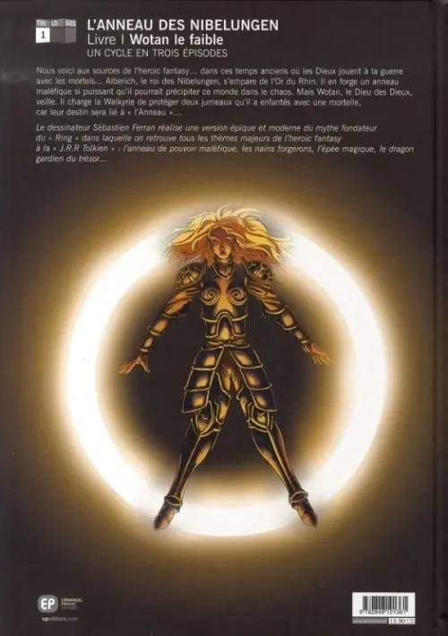 Verso de l'album L'Anneau des Nibelungen Tome 1 Wotan le Faible