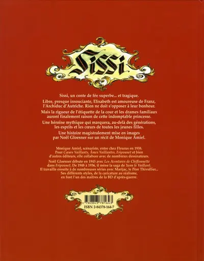 Verso de l'album Sissi Tome 1 Le bonheur
