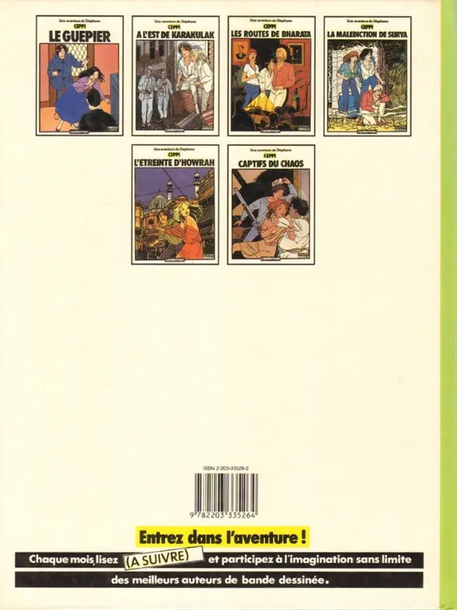 Verso de l'album Stéphane Clément Tome 7 Captifs du chaos