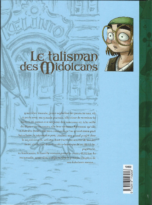 Verso de l'album Le Talisman des Midolcans Tome 1 Geneviève Tomate