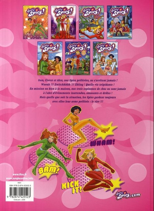 Verso de l'album Totally Spies Tome 7 Totally délire