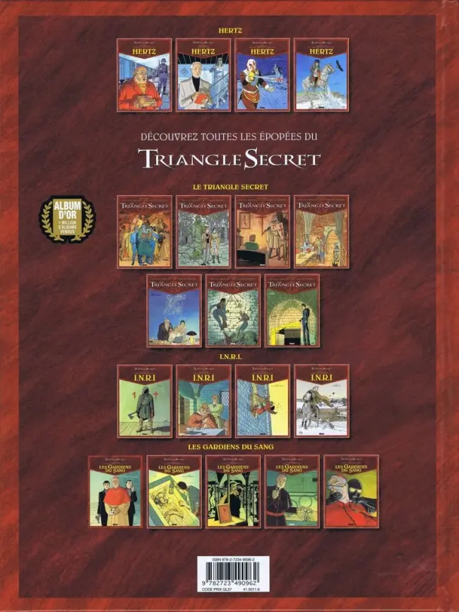 Verso de l'album Le Triangle secret - Hertz Tome 4 L'Ombre de l'Aigle