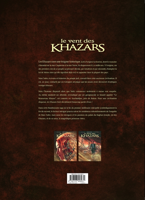 Verso de l'album Le Vent des Khazars Tome 1