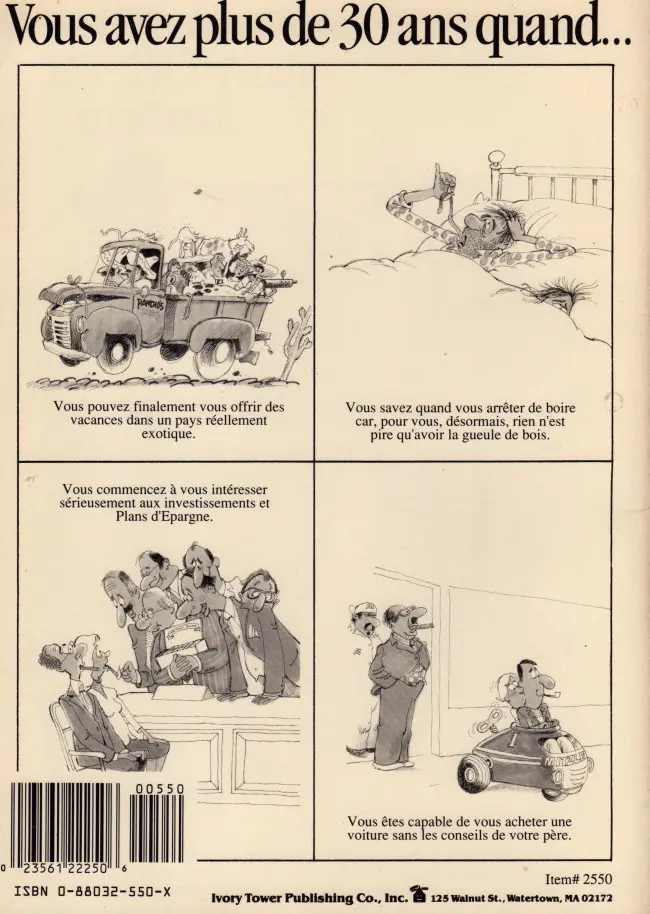 Verso de l'album Vous avez plus de... Vous avez plus de 30 ans quand...