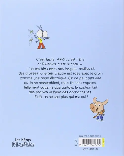 Verso de l'album Ariol Tome 3 Copain comme cochon