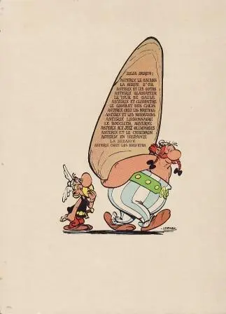 Verso de l'album Astérix Tome 2 La serpe d'or