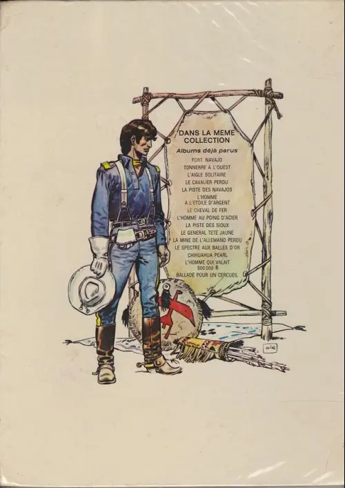Verso de l'album Blueberry Tome 1 Fort navajo