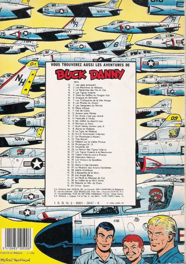 Verso de l'album Buck Danny Tome 10 Pilotes d'essai