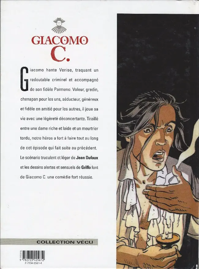 Verso de l'album Giacomo C. Tome 8 La non-belle