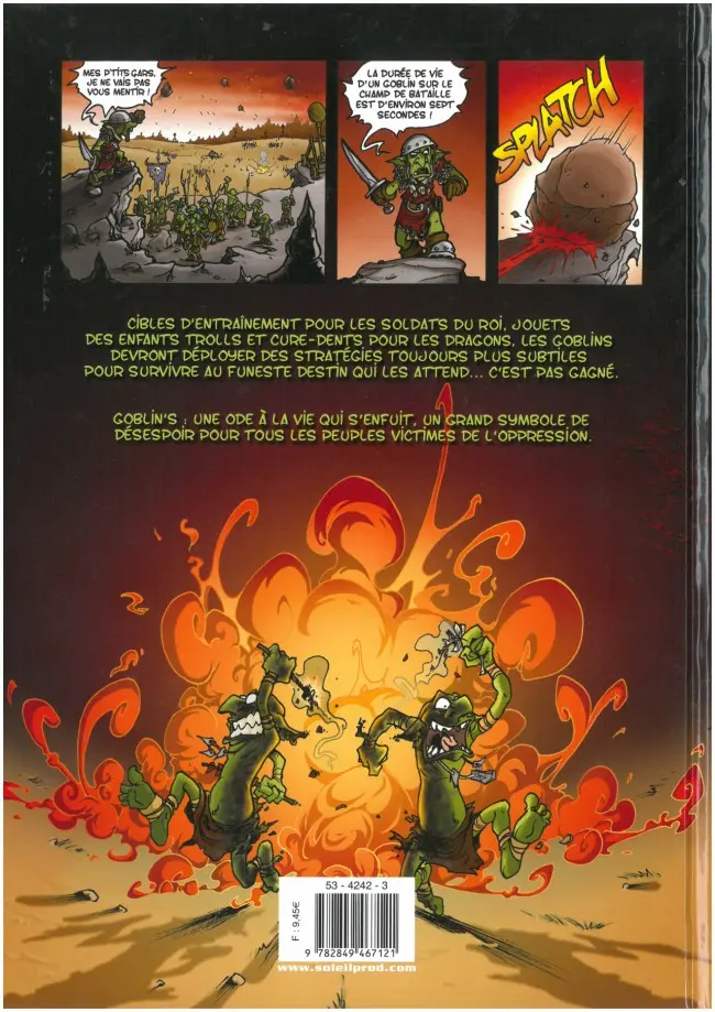 Verso de l'album Goblin's Tome 1 Bêtes et méchants