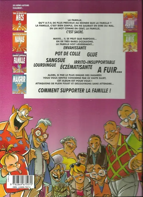 Verso de l'album Jim et ses copains Tome 4 Comment supporter la famille