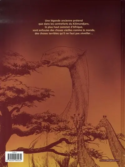 Verso de l'album Kenya Tome 1 Apparitions