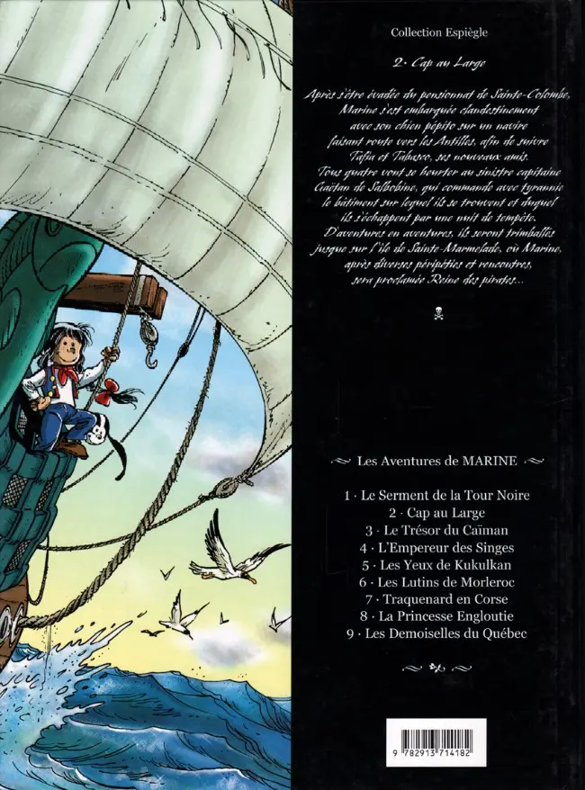 Verso de l'album Marine Tome 2 Cap au large
