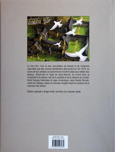 Verso de l'album Orval Première partie