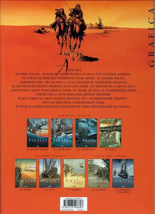 Verso de l'album Les Pirates de Barataria Tome 7 Aghurmi