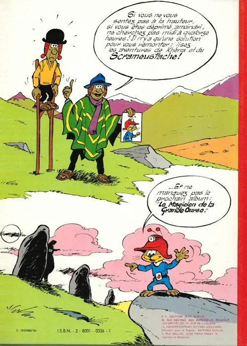 Verso de l'album Le Scrameustache Tome 1 L'héritier de l'Inca