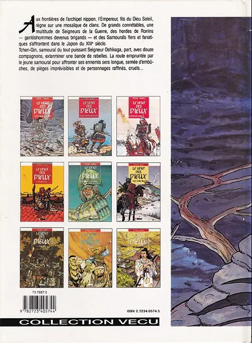 Verso de l'album Le Vent des Dieux Tome 1 Le sang de la lune