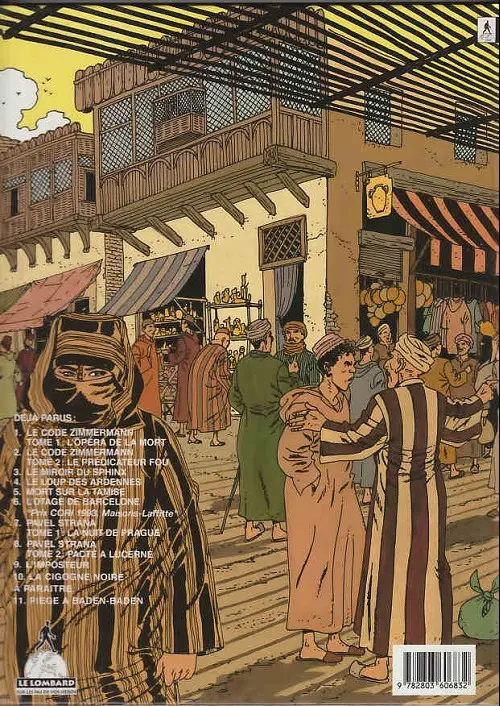 Verso de l'album Victor Sackville Tome 3 Le miroir du sphinx