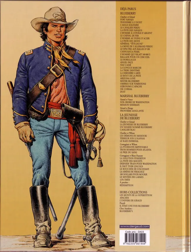 Verso de l'album La Jeunesse de Blueberry Tome 18 1276 âmes