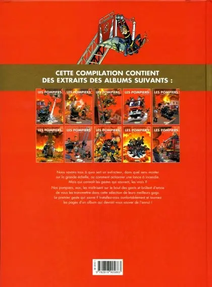 Verso de l'album Les Pompiers Les Best Or Les gestes qui sauvent