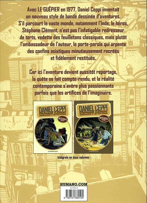 Verso de l'album Stéphane Clément Chroniques d'un voyageur Intégrale Volume 1