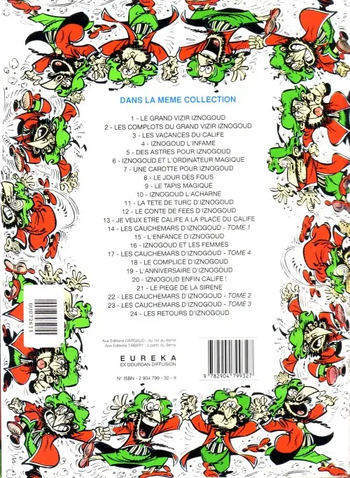 Verso de l'album Iznogoud Tome 24 Les retours d'Iznogoud
