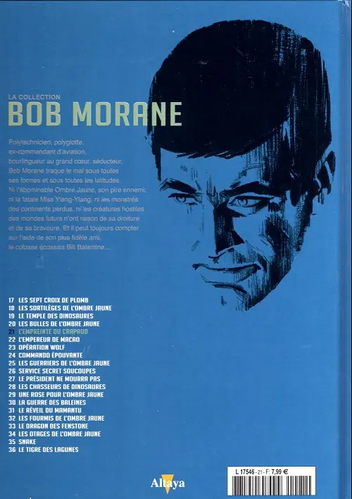 Verso de l'album Bob Morane La collection - Altaya Tome 21 L'empreinte du crapaud