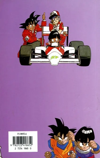 Verso de l'album Dragon Ball (sens français) Tome 22 Zabon et Doria