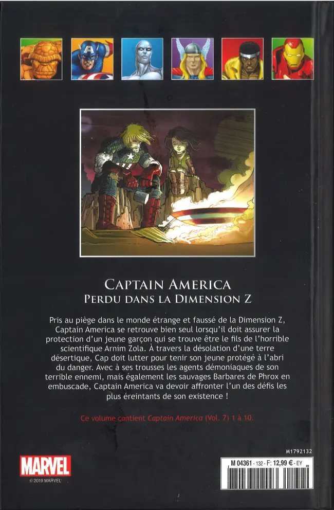Verso de l'album Marvel Comics - La collection de référence Tome 132 Perdu dans la Dimension Z