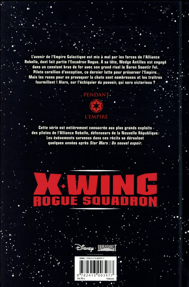 Verso de l'album Star Wars - X-Wing Rogue Squadron Intégrale III