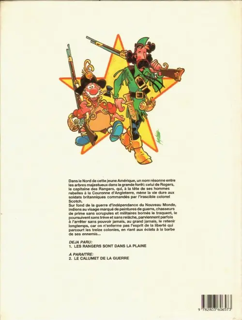 Verso de l'album Capitaine Rogers Tome 1 Les Rangers sont dans la plaine