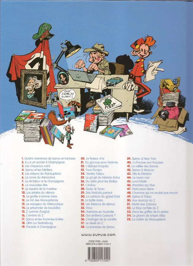 Verso de l'album Spirou et Fantasio Tome 41 La vallée des bannis