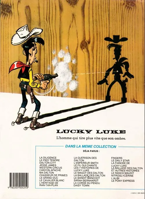 Verso de l'album Lucky Luke Tome 36 Western Circus