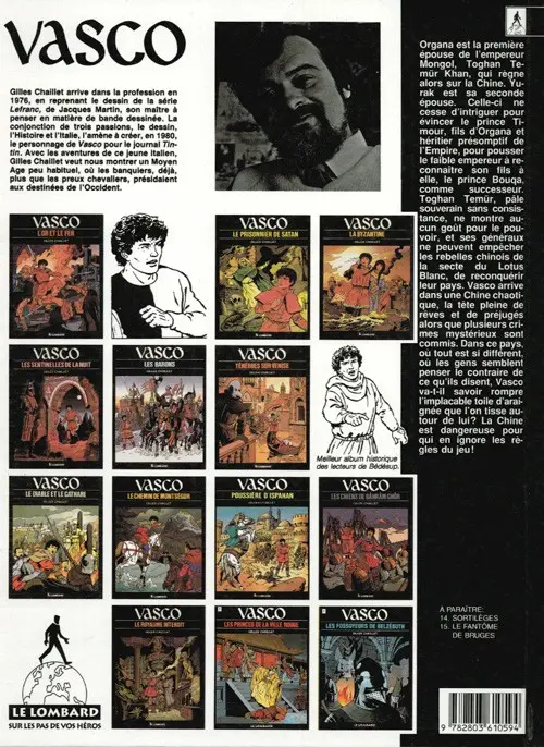 Verso de l'album Vasco Tome 12 Les princes de la ville rouge
