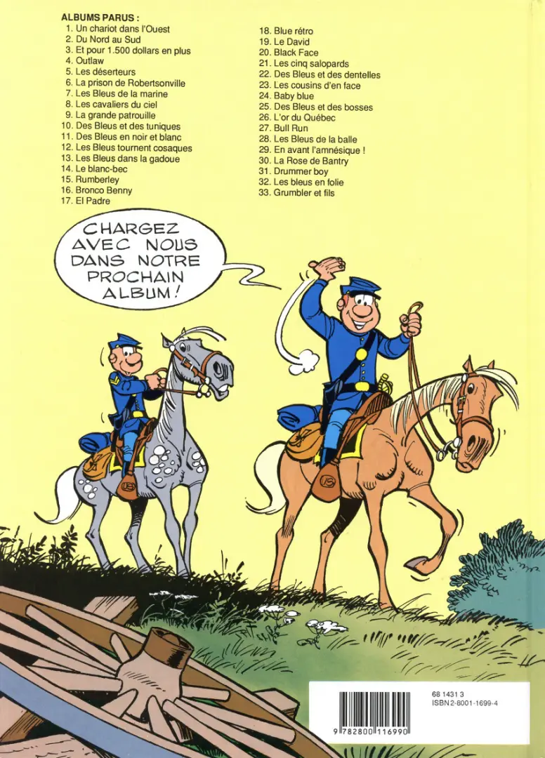 Verso de l'album Les Tuniques Bleues Tome 30 La Rose de Bantry