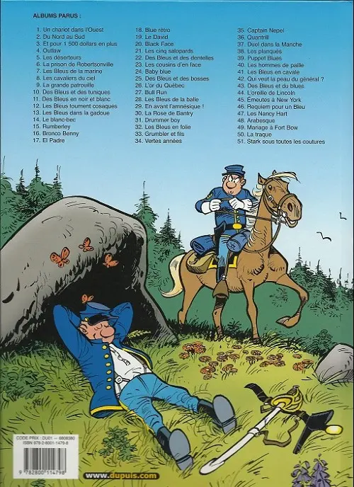 Verso de l'album Les Tuniques Bleues Tome 26 L'or du Québec