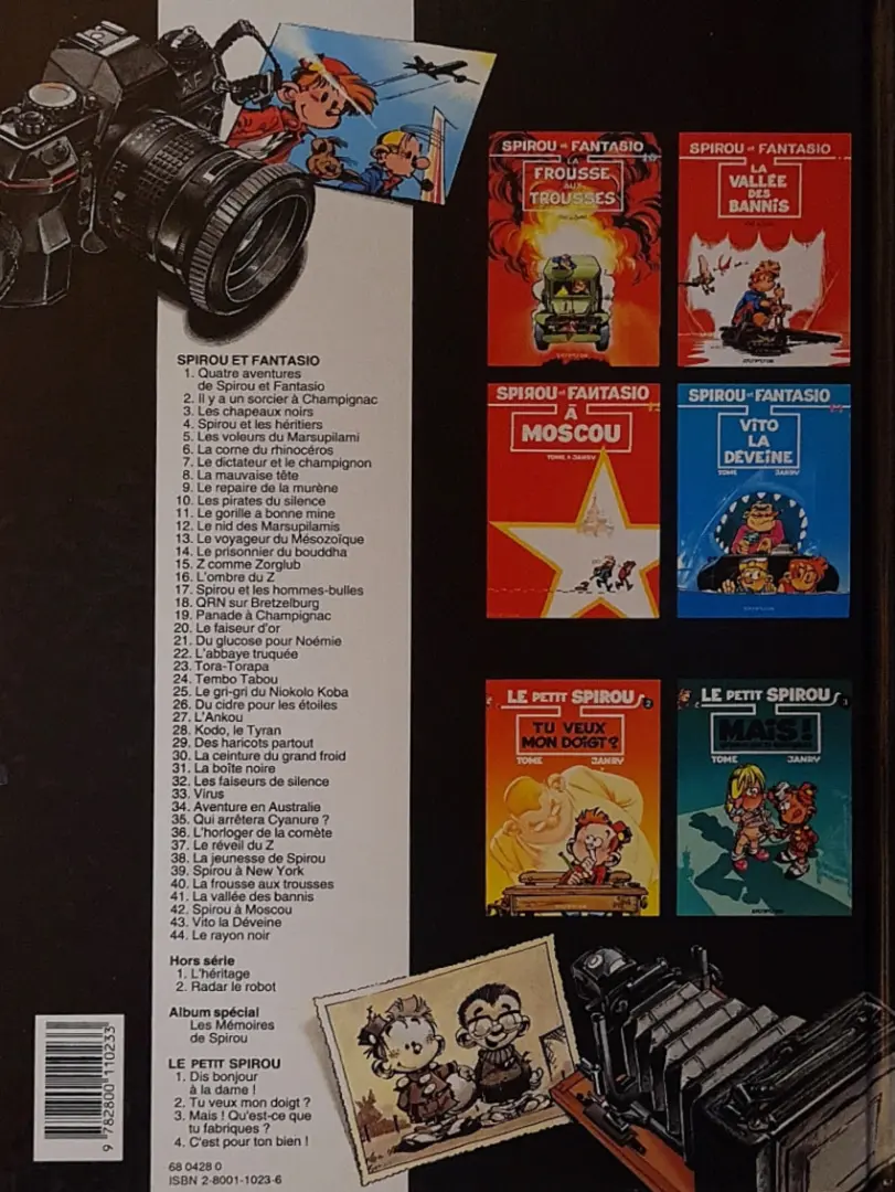 Verso de l'album Spirou et Fantasio Tome 32 Les faiseurs de silence