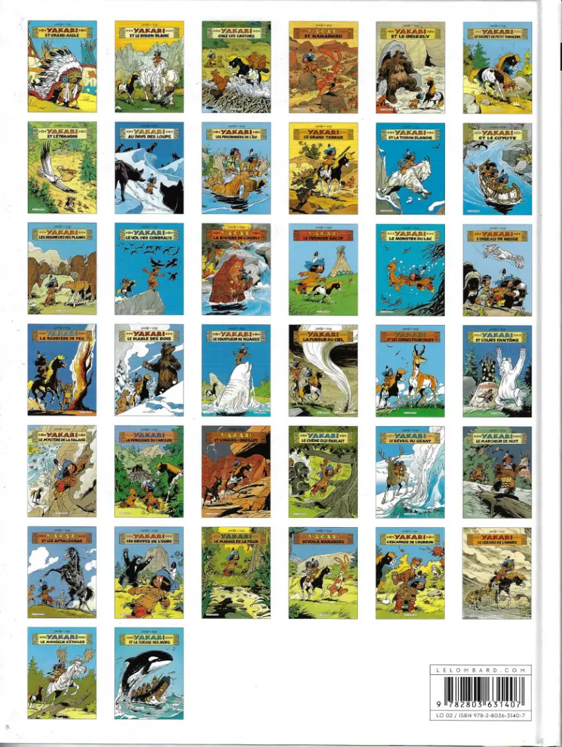 Verso de l'album Yakari Tome 2 Yakari et le bison blanc
