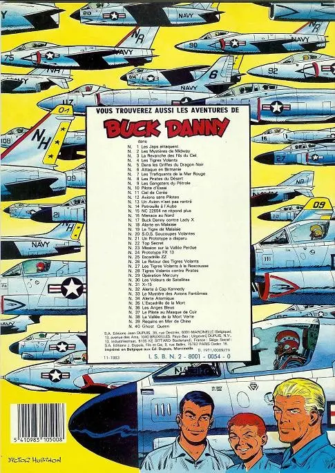 Verso de l'album Buck Danny Tome 17 Buck Danny contre Lady X