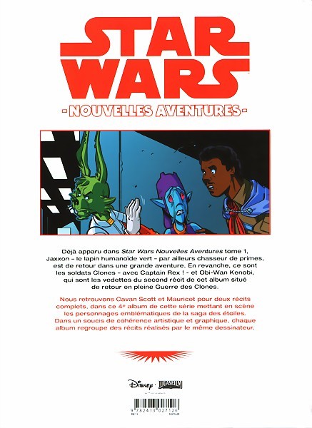 Verso de l'album Star Wars - Nouvelles aventures 4