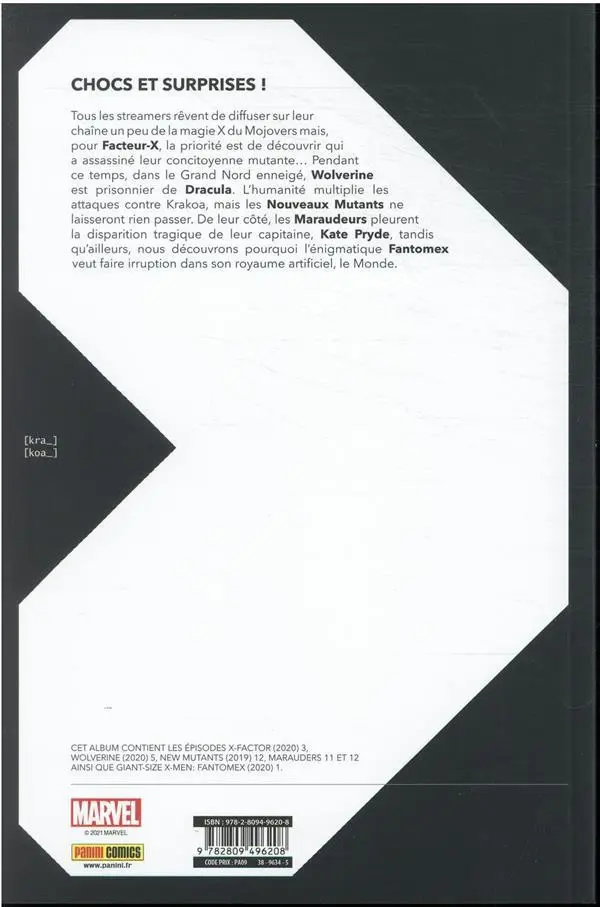 Verso de l'album Dawn of X Volume 15