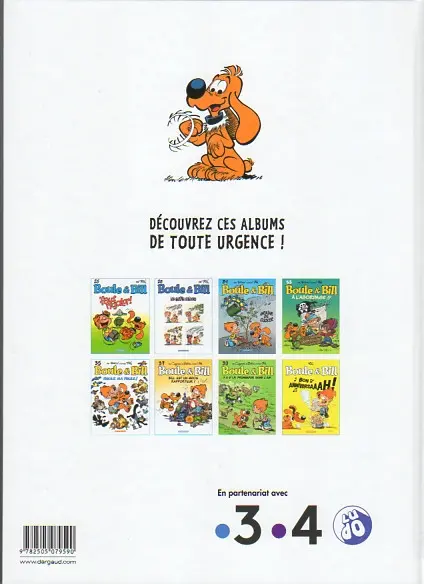 Verso de l'album Boule & Bill Tome 29 Quel cirque !