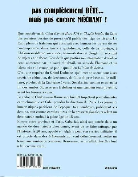 Verso de l'album Pas complètement bête... mais pas encore méchant !