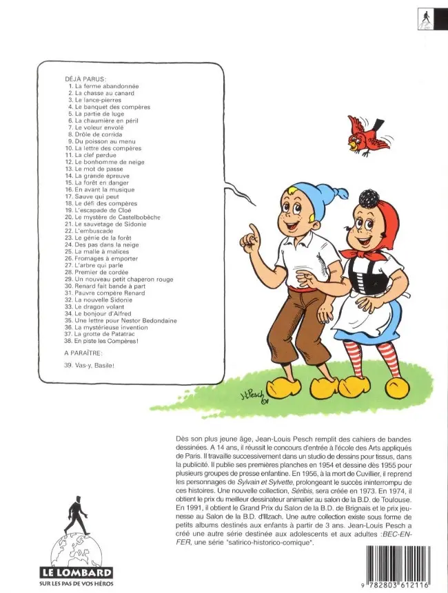 Verso de l'album Sylvain et Sylvette Tome 11 La clé perdue