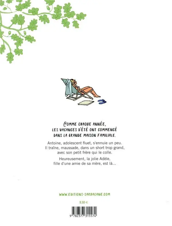 Verso de l'album Antoine et la fille trop bien