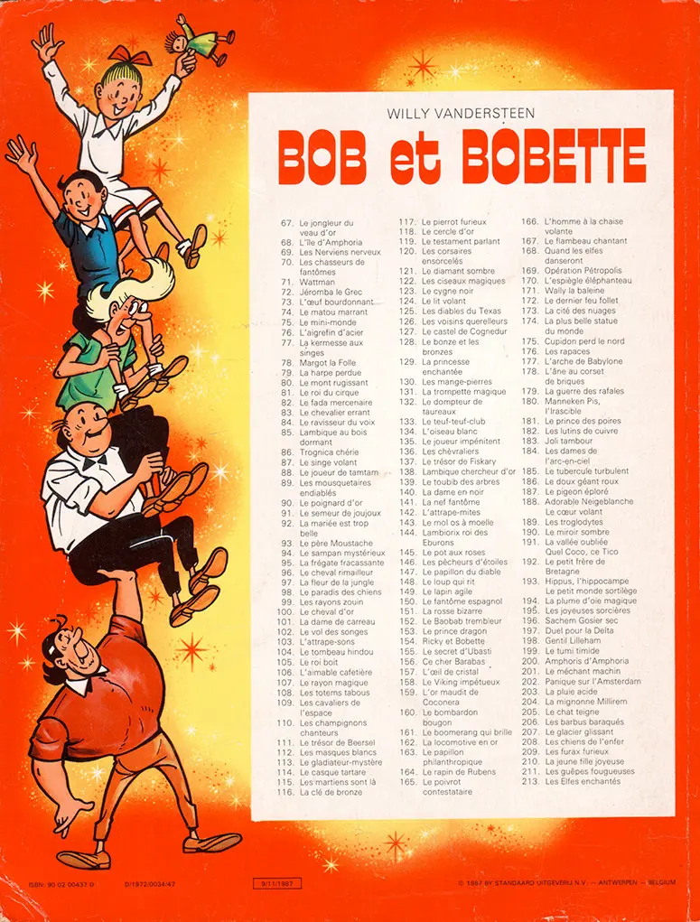 Verso de l'album Bob et Bobette Tome 130 Les mange-pierres