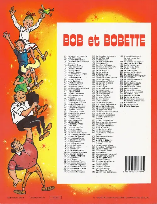 Verso de l'album Bob et Bobette Tome 203 La pluie acide
